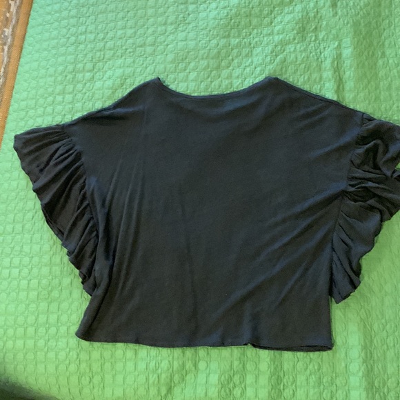 Zara linen top with bat- wing sleeves - Picture 4 of 5